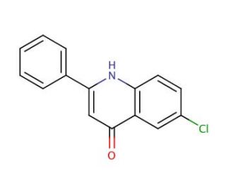 6-Chloro-2-phenyl-4-quinolinol (CAS 17282-72-3) - chemical structure image