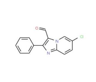 6-Chloro-2-phenyl-imidazo[1,2-a]pyridine-3-carbaldehyde - chemical structure image