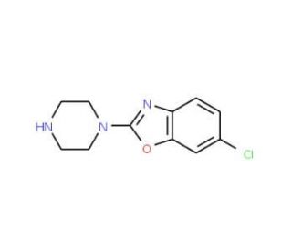6-Chloro-2-piperazin-1-yl-1,3-benzoxazole (CAS 914299-71-1) - chemical structure image