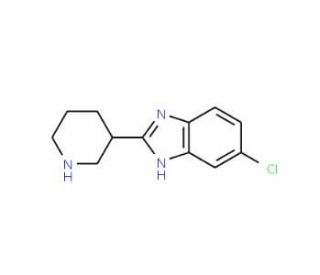 6-Chloro-2-piperidin-3-yl-1H-benzimidazole - chemical structure image