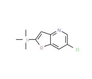 6-Chloro-2-(trimethylsilyl)furo[3,2-b]pyridine (CAS 1186310-77-9) - chemical structure image