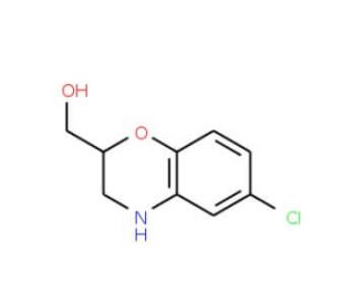 (6-Chloro-3,4-dihydro-2H-1,4-benzoxazin-2-yl)-methanol - chemical structure image