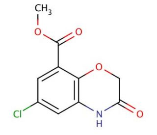 6-Chloro-3,4-dihydro-3-oxo-2H-1,4-benzoxazine-8-carboxylic Acid Methyl Ester - chemical structure image