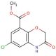 6-Chloro-3,4-dihydro-3-oxo-2H-1,4-benzoxazine-8-carboxylic Acid Methyl Ester - chemical structure image