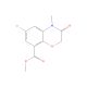 6-Chloro-3,4-dihydro-4-methyl-3-oxo-2H-1,4-benzoxazine-8-carboxylic Acid Methyl Ester (CAS 141761-83-3) - chemical structure