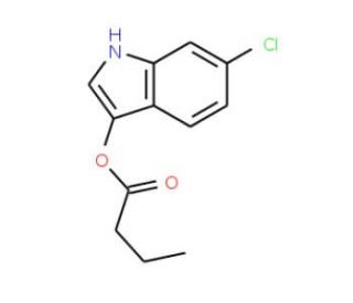 6-Chloro-3-indoxyl butyrate (CAS 159954-34-4) - chemical structure image