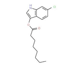6-Chloro-3-indoxyl caprylate (CAS 159954-35-5) - chemical structure image