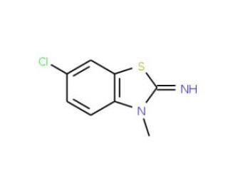 6-Chloro-3-methyl-3H-benzothiazol-2-ylideneamine (CAS 58199-49-8) - chemical structure image