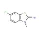 6-Chloro-3-methyl-3H-benzothiazol-2-ylideneamine (CAS 58199-49-8) - chemical structure image