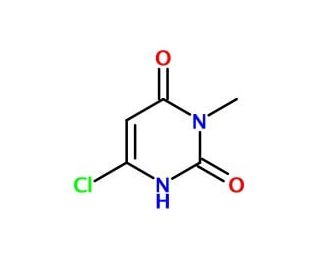 6-Chloro-3-methyluracil (CAS 4318-56-3) - chemical structure image