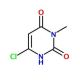 6-Chloro-3-methyluracil (CAS 4318-56-3) - chemical structure image