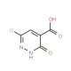 6-chloro-3-oxo-2,3-dihydropyridazine-4-carboxylic acid (CAS 50681-26-0) - chemical structure image