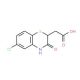 (6-chloro-3-oxo-3,4-dihydro-2H-1,4-benzothiazin-2-yl)acetic acid (CAS 7190-20-7) - chemical structure image