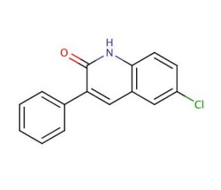 6-Chloro-3-phenyl-2-quinolinol (CAS 85274-64-2) - chemical structure image