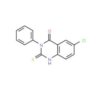 6-Chloro-3-phenyl-2-thioxo-2,3-dihydro-4(1H)-quinazolinone (CAS 84772-27-0) - chemical structure image