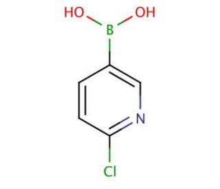 6-Chloro-3-pyridinylboronic acid (CAS 444120-91-6) - chemical structure image