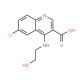 6-Chloro-4-(2-hydroxy-ethylamino)-quinoline-3-carboxylic acid - chemical structure image