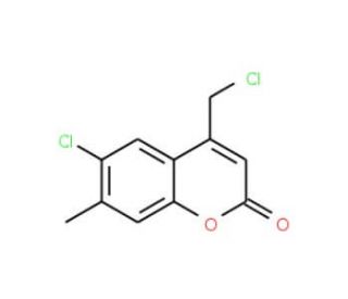 6-Chloro-4-chloromethyl-7-methyl-chromen-2-one - chemical structure image