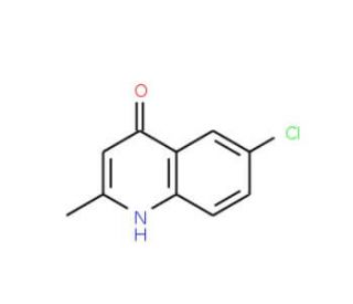 6-Chloro-4-hydroxy-2-methyl-quinoline (CAS 15644-86-7) - chemical structure image