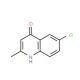 6-Chloro-4-hydroxy-2-methyl-quinoline (CAS 15644-86-7) - chemical structure image