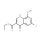 6-Chloro-4-hydroxy-8-methoxyquinoline-3-carboxylic acid ethyl ester (CAS 1189107-28-5) - chemical structure image
