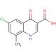 6-Chloro-4-hydroxy-8-methylquinoline-3-carboxylic acid (CAS 218156-60-6) - chemical structure image