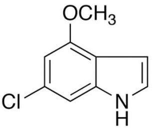 6-Chloro-4-methoxy Indole (CAS 117970-23-7) - chemical structure image