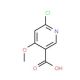 6-Chloro-4-methoxynicotinic acid (CAS 716362-10-6) - chemical structure image