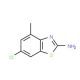 6-Chloro-4-methyl-benzothiazol-2-ylamine (CAS 38338-21-5) - chemical structure image
