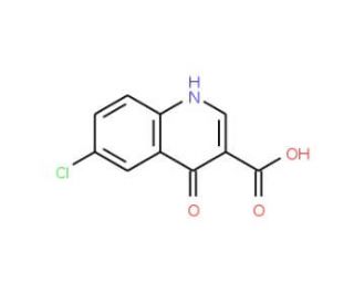 6-Chloro-4-oxo-1,4-dihydro-quinoline-3-carboxylic acid (CAS 53977-19-8) - chemical structure image