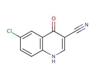 6-chloro-4-oxo-1,4-dihydroquinoline-3-carbonitrile - chemical structure image