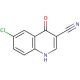 6-chloro-4-oxo-1,4-dihydroquinoline-3-carbonitrile - chemical structure image