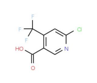 6-Chloro-4-(trifluoromethyl)nicotinic acid (CAS 261635-77-2) - chemical structure image
