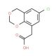 (6-chloro-4H-1,3-benzodioxin-8-yl)acetic acid - chemical structure image