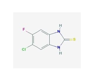 6-Chloro-5-fluoro-2-mercaptobenzimidazole (CAS 142313-30-2) - chemical structure image