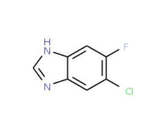 6-Chloro-5-fluorobenzimidazole (CAS 175135-04-3) - chemical structure image