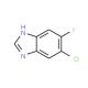 6-Chloro-5-fluorobenzimidazole (CAS 175135-04-3) - chemical structure image