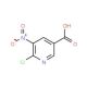 6-Chloro-5-nitronicotinic acid (CAS 7477-10-3) - chemical structure image