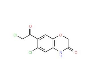 6-chloro-7-(chloroacetyl)-2H-1,4-benzoxazin-3(4H)-one - chemical structure image