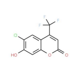 6-Chloro-7-hydroxy-4-(trifluoromethyl)coumarin (CAS 119179-66-7) - chemical structure image