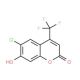 6-Chloro-7-hydroxy-4-(trifluoromethyl)coumarin (CAS 119179-66-7) - chemical structure image