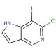 6-Chloro-7-iodo-1H-pyrrolo[3,2-c]pyridine - chemical structure image