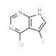 6-Chloro-7-iodo-7-deazapurine (CAS 123148-78-7) - chemical structure image