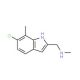 [(6-Chloro-7-methyl-1H-indol-2-yl)-methyl]methylamine - chemical structure image