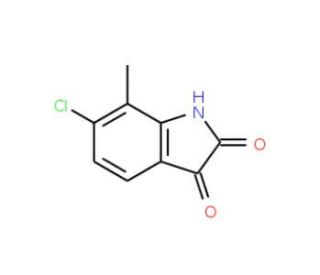 6-Chloro-7-methyl-1H-indole-2,3-dione (CAS 6374-90-9) - chemical structure image