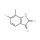 6-Chloro-7-methyl-1H-indole-2,3-dione (CAS 6374-90-9) - chemical structure image