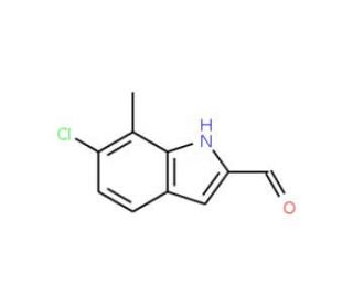 6-Chloro-7-methyl-1H-indole-2-carbaldehyde - chemical structure image