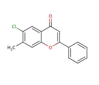 6-Chloro-7-methylflavone (CAS 147919-60-6) - chemical structure image