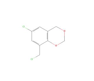 6-Chloro-8-(chloromethyl)-4H-1,3-benzodioxine (CAS 175136-61-5) - chemical structure image