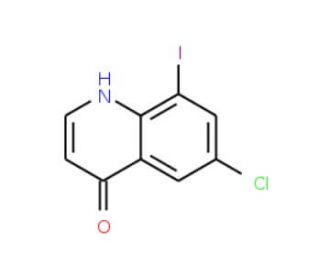 6-Chloro-8-iodo-4(1H)-quinolinone - chemical structure image